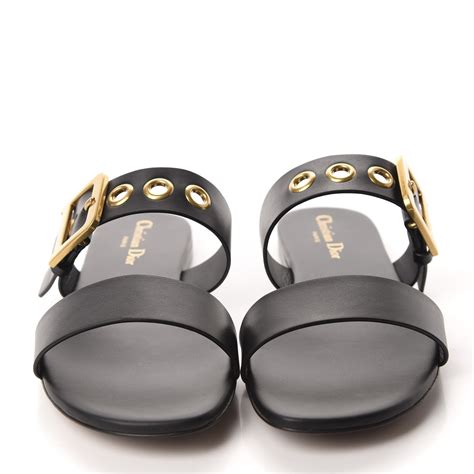 christian dior aliders|Christian Dior flat slides.